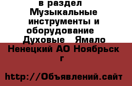  в раздел : Музыкальные инструменты и оборудование » Духовые . Ямало-Ненецкий АО,Ноябрьск г.